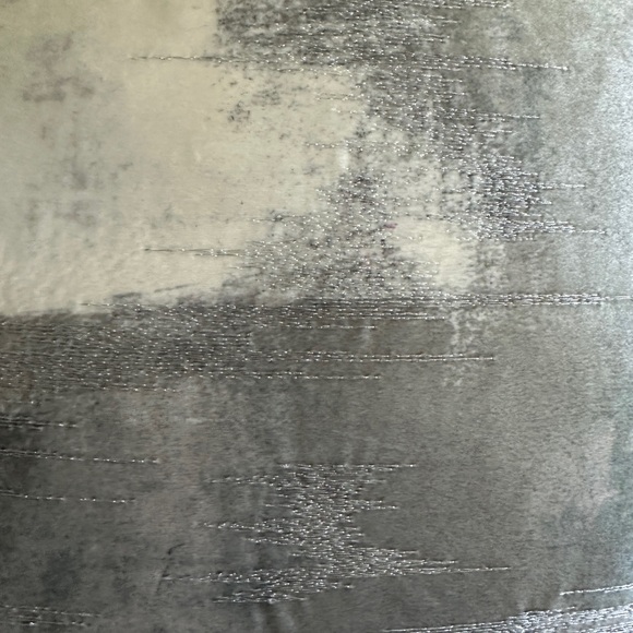 Z Gallerie Modern Silver, black, ivory 24”x24”pillow cover set of 2. - Picture 9 of 11